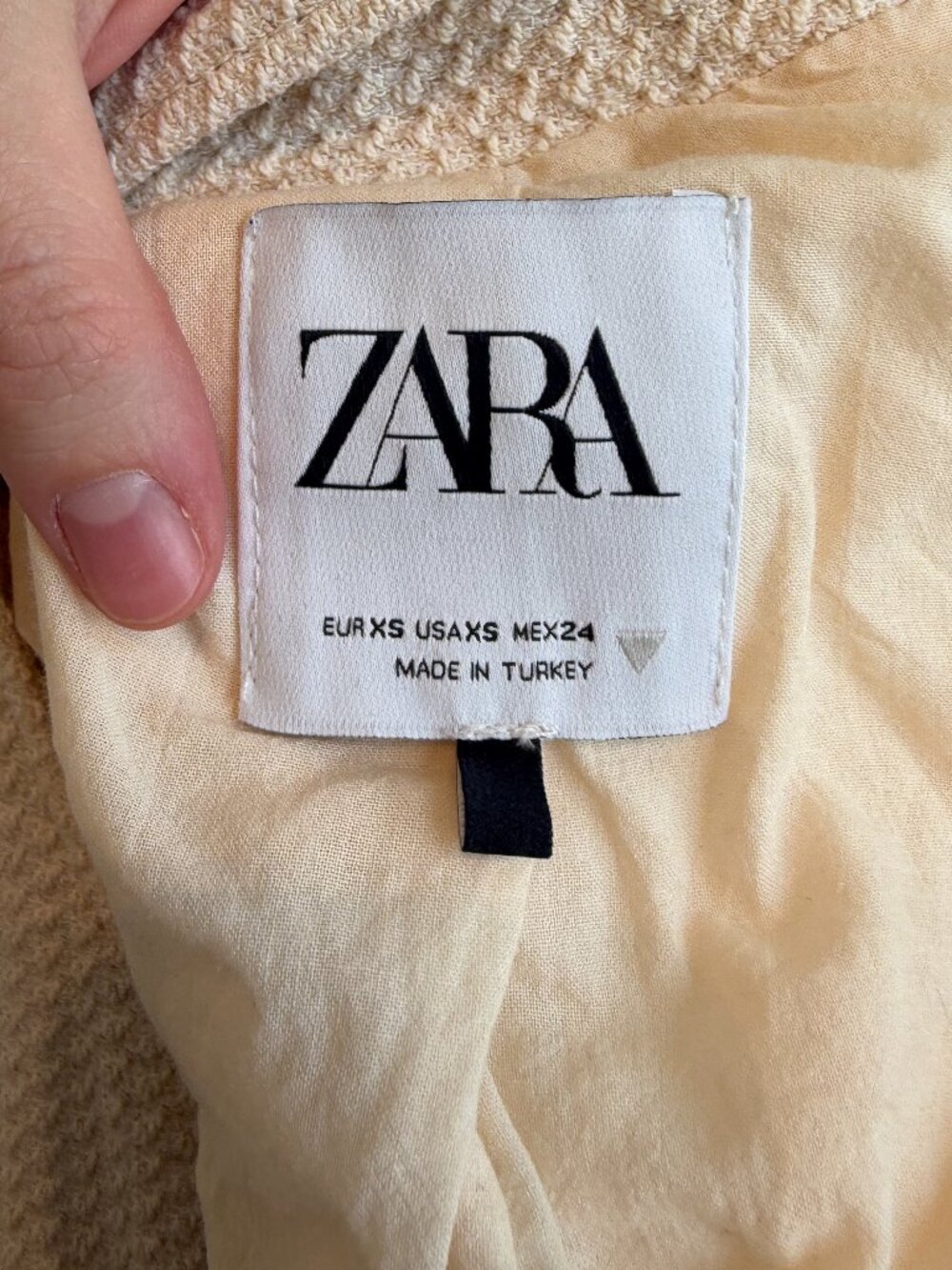 Zara Textured Cropped Jacket - Picture 5 of 6
